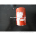 red plain empty paper tube wrapping products